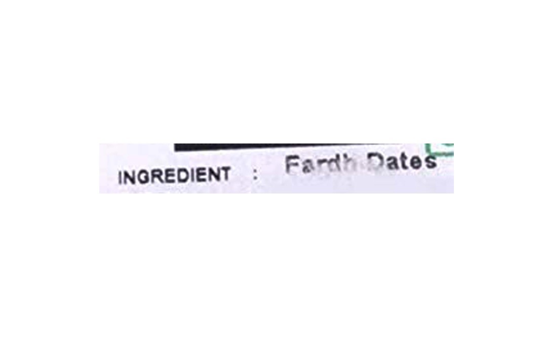 Nutraj Arabian Fard Dates    Plastic Container  500 grams